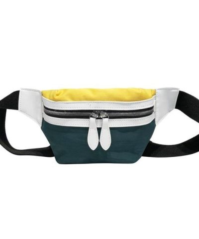 Womens Multicolor Canvas Fanny Pack Banana Belt Bag 7
