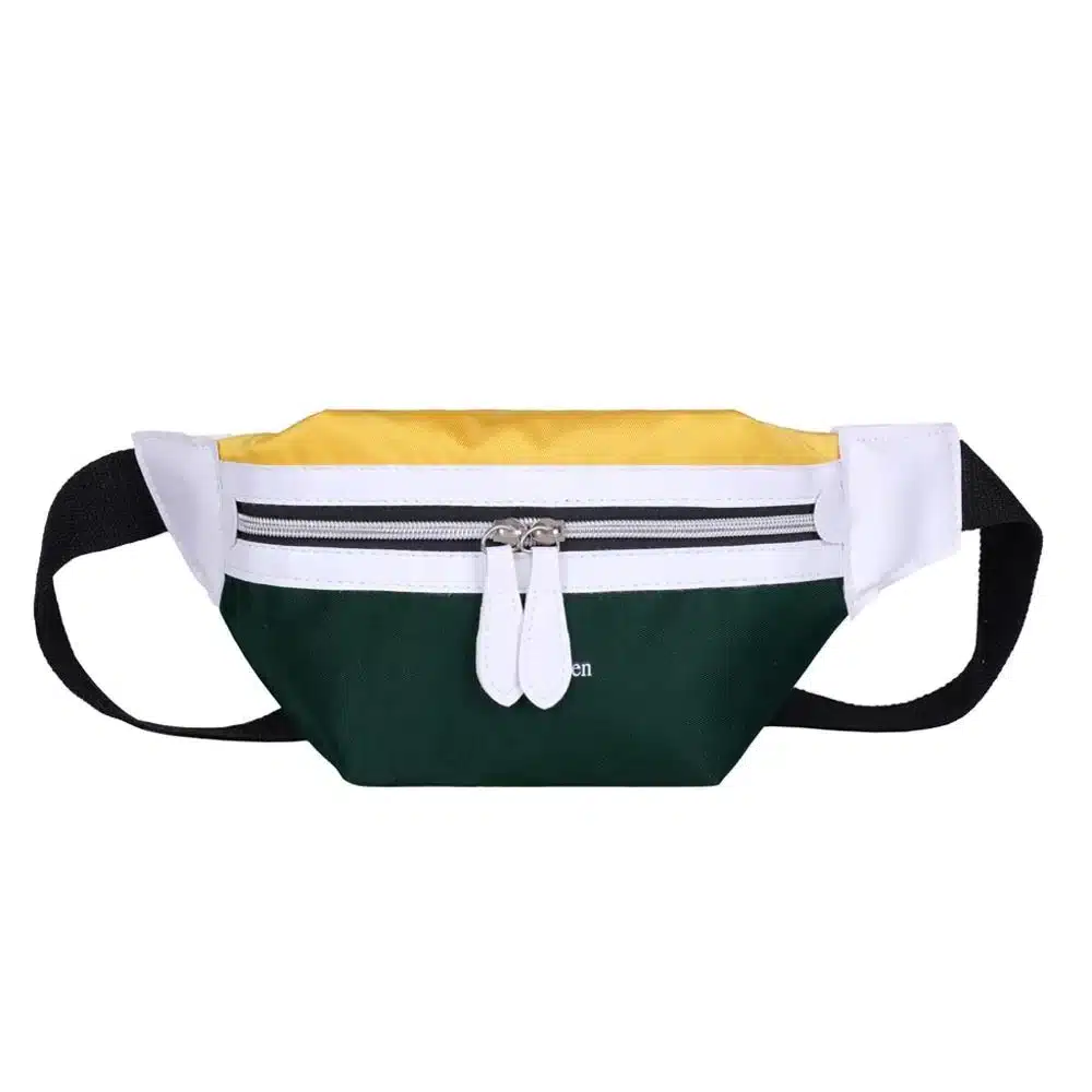 Women's Multicolor Canvas Fanny Pack Banana Belt Bag-20273520