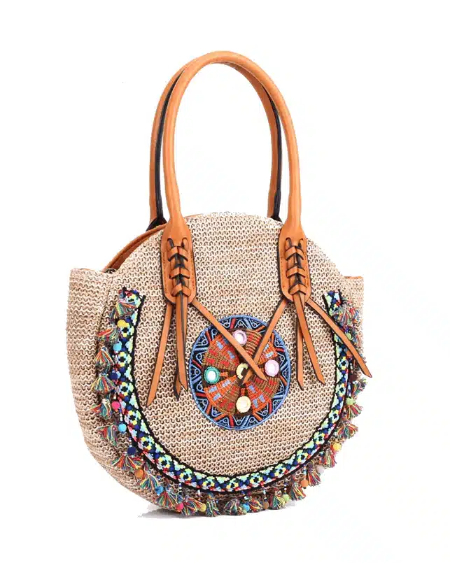 Alternative view of Women's Straw Boho Ethnic Totes