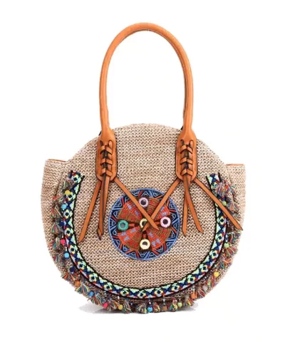Women's Straw Boho Ethnic Totes-20273448