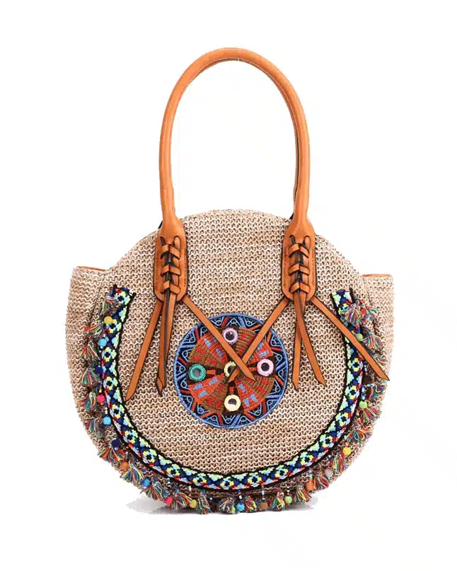 Women's Straw Boho Ethnic Totes-20273448