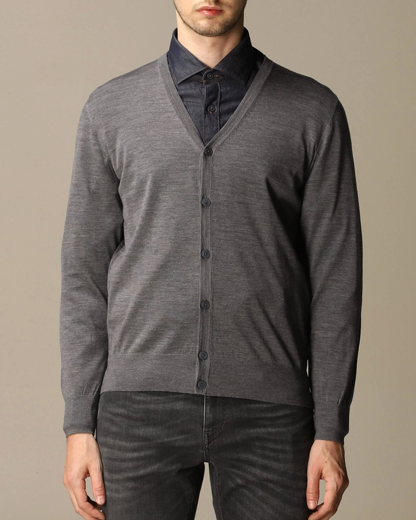 Alternative view of Z Zegna Cardigan In Pure Merinos Wool With Long Sleeves