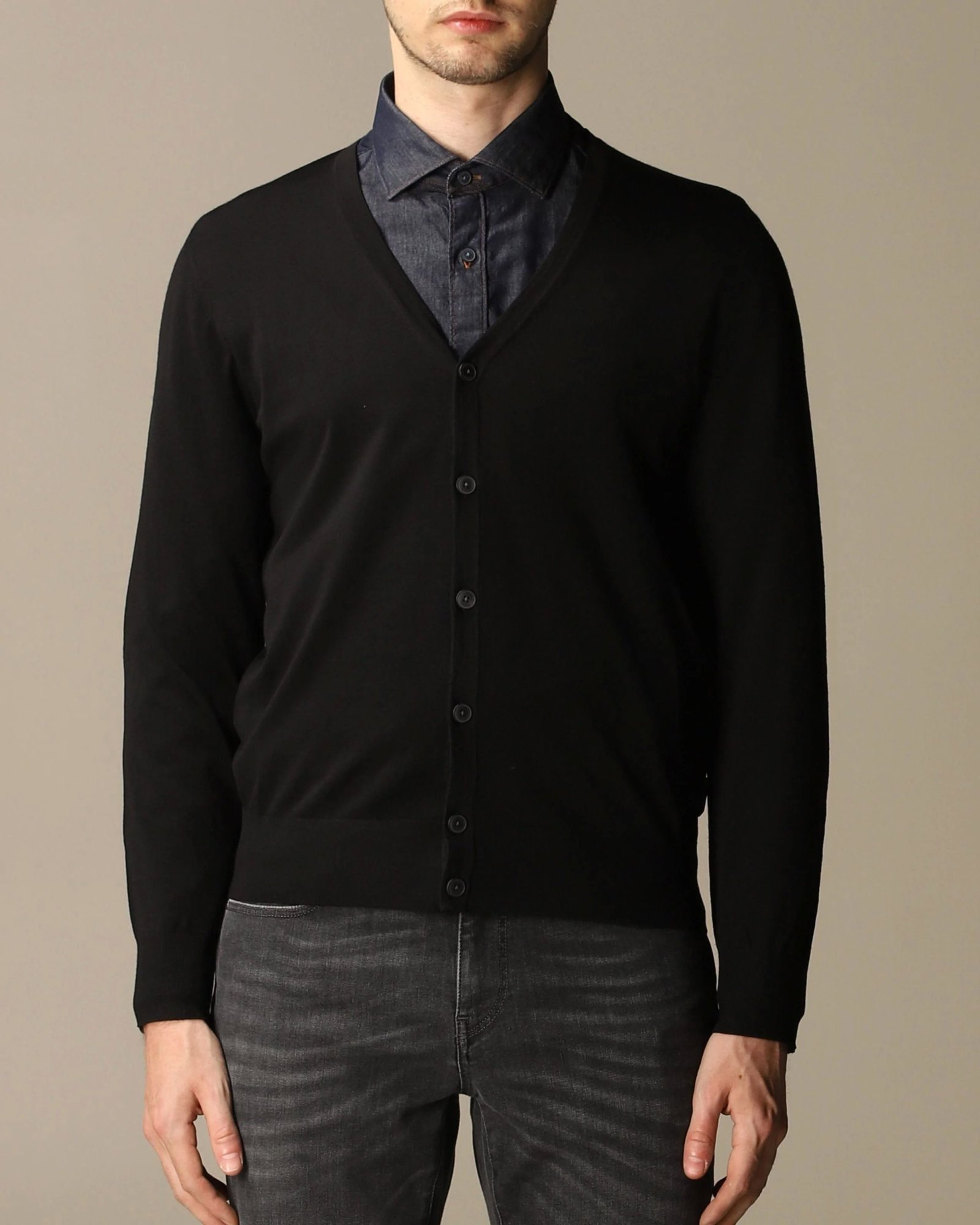 Z Zegna Cardigan In Pure Merinos Wool With Long Sleeves-20259874