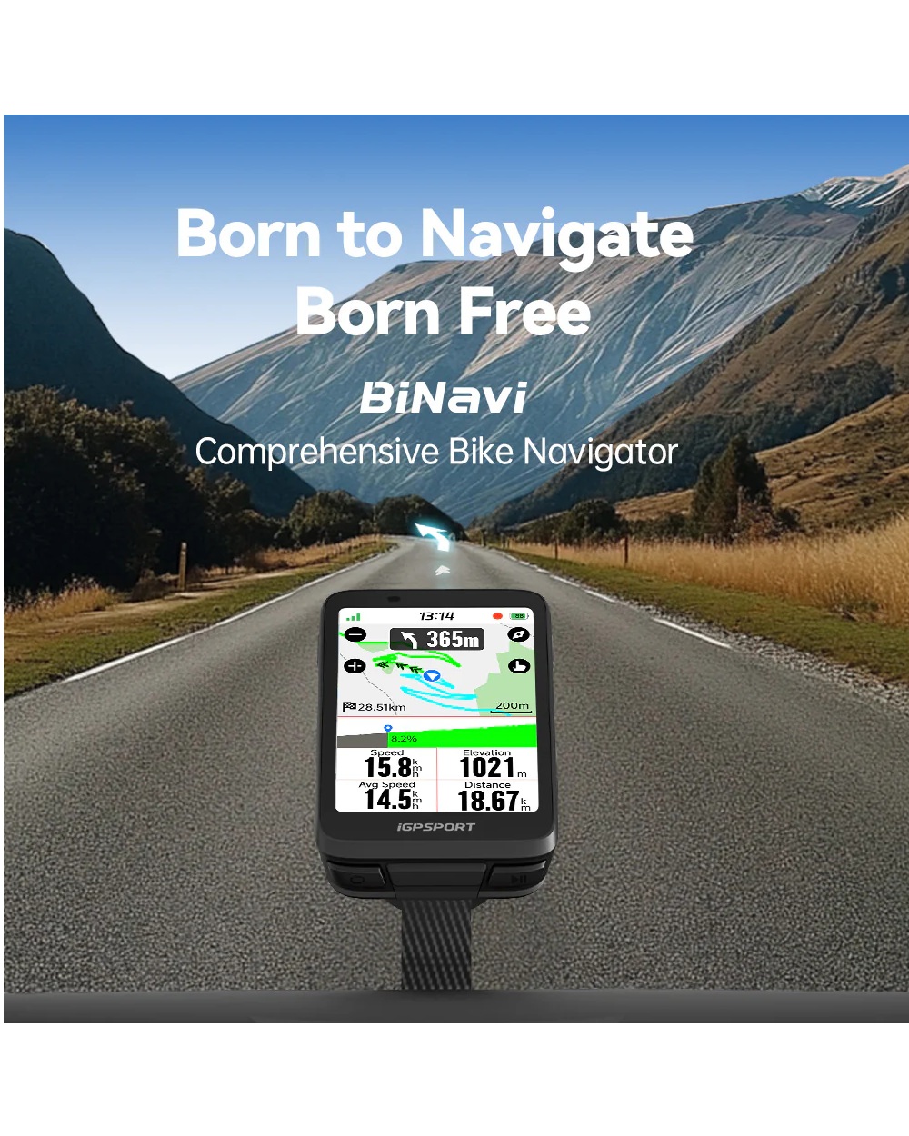 Alternative view of BiNavi Comprehensive Bike Navigator