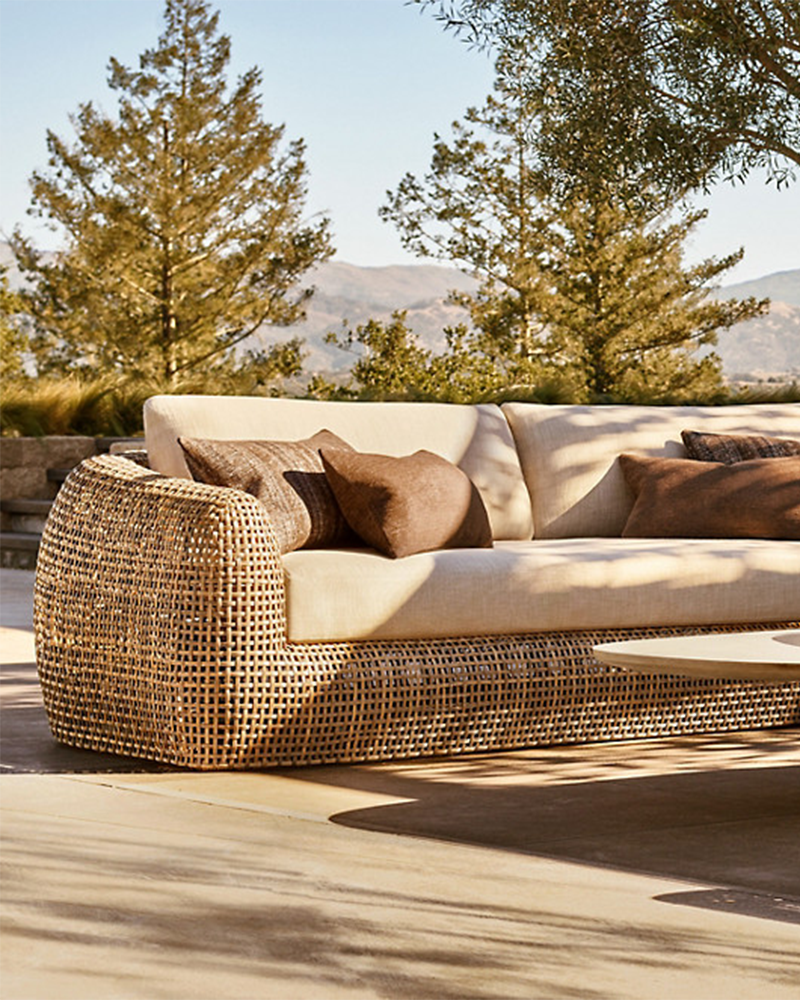 PE Rattan Garden Sofa Set with Aluminum Frame - All-Weather Outdoor Seating