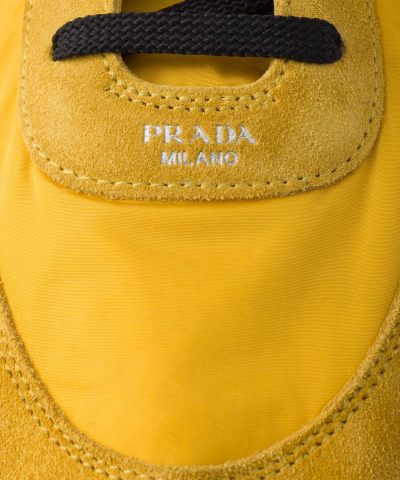 Prada Collapse Re-Nylon and Suede Elasticized Sneakers - Image 6
