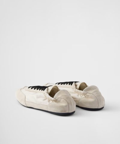 Prada Collapse Re-Nylon and Suede Elasticized Sneakers - Image 10