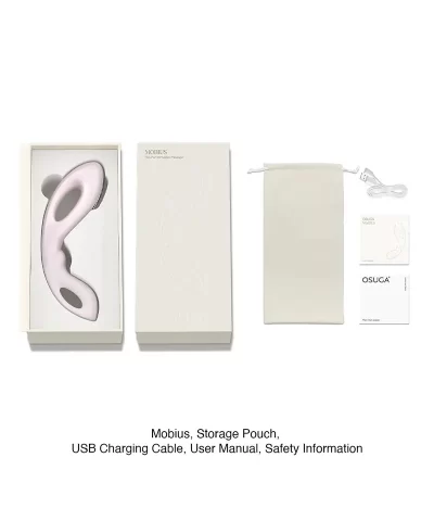 osugamobiusg spotvibratorwithusbmagneticchargingandstoragepouch