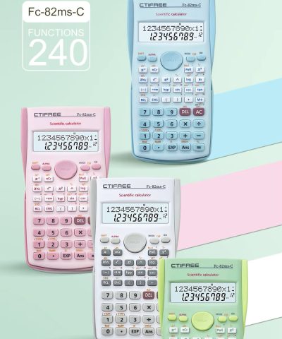 Scientific Calculator - FC-82MS 10+2 Digits, Battery Powered with Calendar Function - Image 5