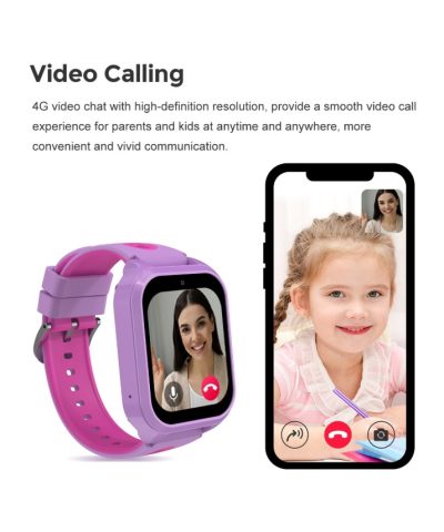 4G Kids Smart Watch with GPS & HD Camera - Voice Calling, SOS, IP67 Waterproof LT56 - Image 9