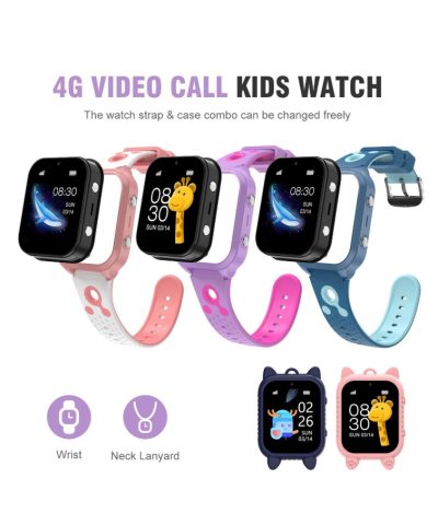 4G Kids Smart Watch with GPS & HD Camera - Voice Calling, SOS, IP67 Waterproof LT56 - Image 5