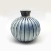 Round Blue Vase - 10.5 x 10.5 cm