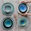 Blues, Greens and Hazy Taupe