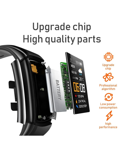 C5S Smart Fitness Tracker Waterproof Heart Rate Monitor for Android & iOS - Image 4