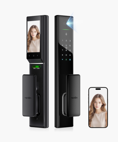 TENON A5pro Tuya 3D Face Smart Lock - Wi-Fi Biometric Push-Pull Door Lock with Data Storage