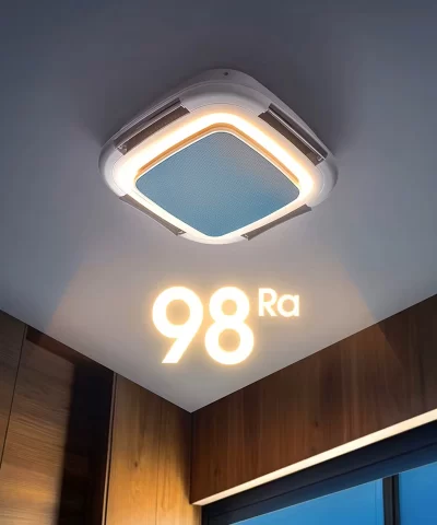Smart Square Ceiling Fan with Light - Modern Bladeless Chandelier - Image 6