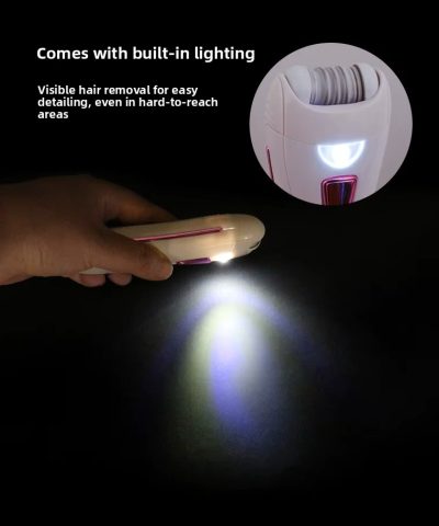 Rechargeable Epilator for Women | Facial & Body Hair Remover with LED Light - Image 5