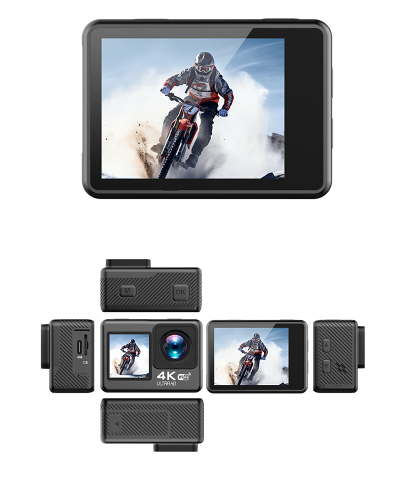 4K 60FPS Waterproof Action Camera with Touch Screen & Wi-Fi for YouTube Vlogging - 170° Wide-Angle - Image 4