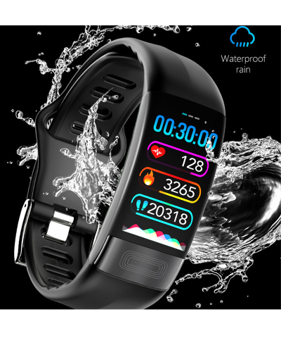 Alternative view of IP67 Waterproof Smart Watch Bracelet with ECG PPG HRV Blood Pressure & Oxygen Monitor - Health Tracker for Android & iOS
