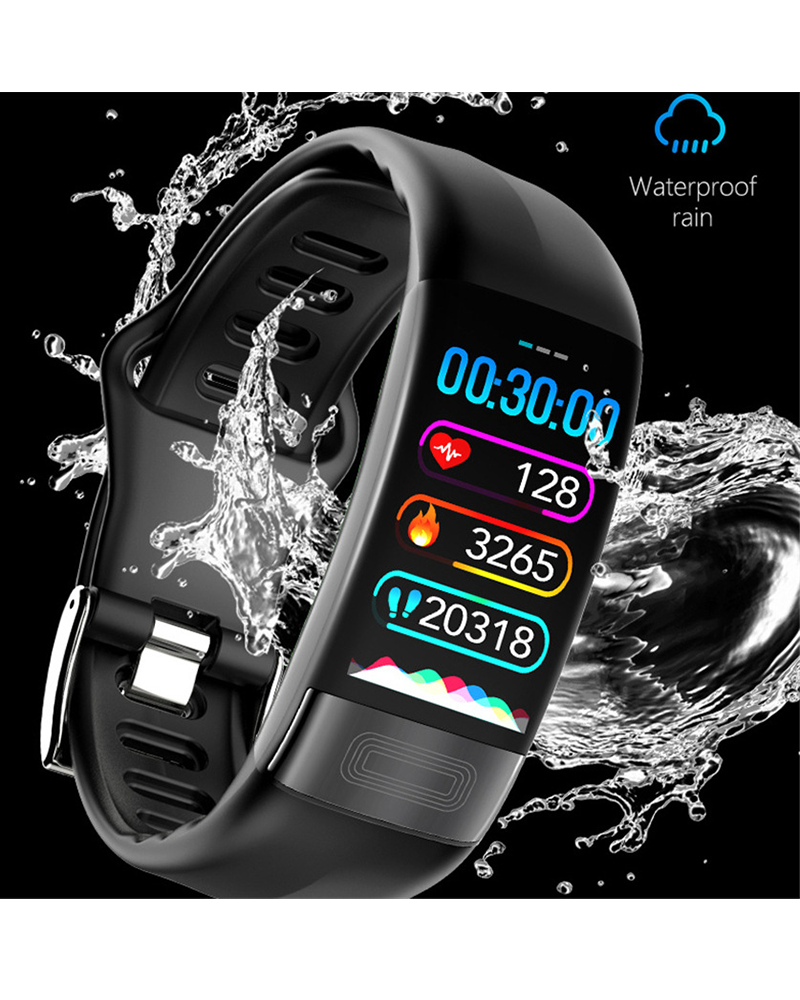 Alternative view of IP67 Waterproof Smart Watch Bracelet with ECG PPG HRV Blood Pressure & Oxygen Monitor - Health Tracker for Android & iOS