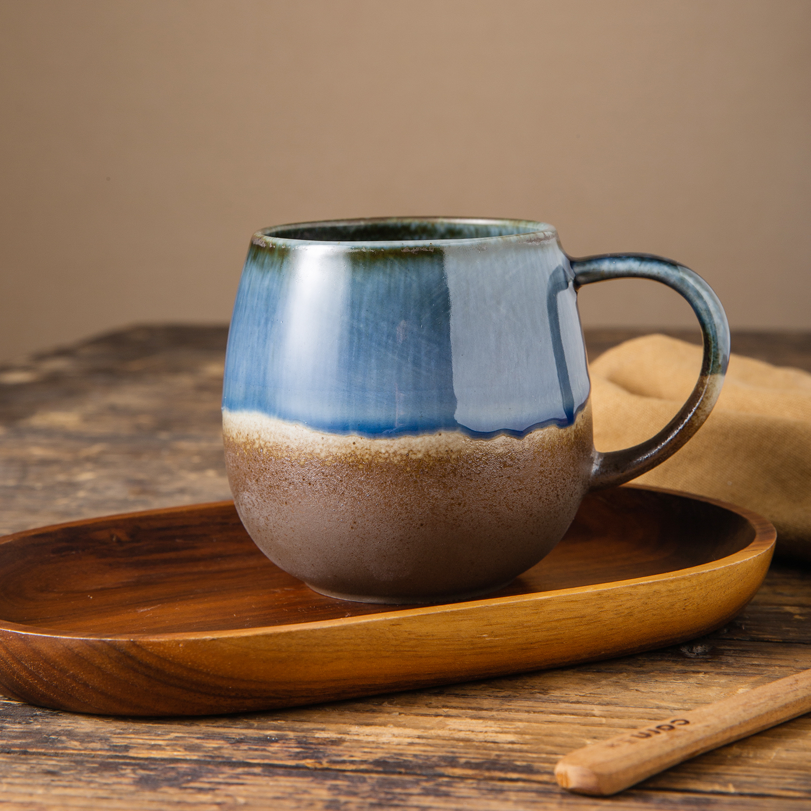 Classic Vintage Ceramic Portable Tea & Espresso Cup for Home, 120 ml Set of 4