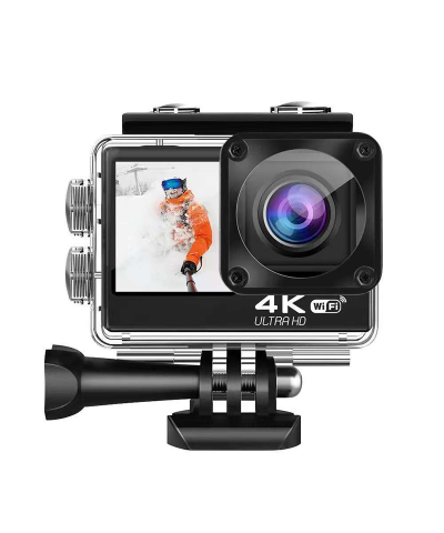 Alternative view of 4K 60FPS Waterproof Action Camera with Touch Screen & Wi-Fi for YouTube Vlogging - 170° Wide-Angle