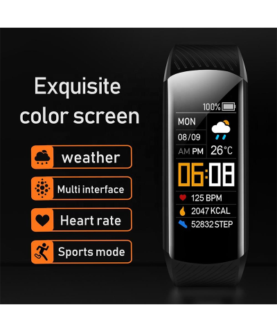 C5S Smart Fitness Tracker Waterproof Heart Rate Monitor for Android & iOS - Image 3