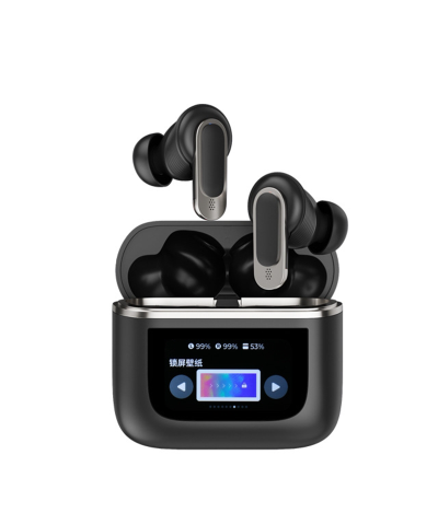 IB-C002 ANC True Wireless Earbuds with Smart Touch Screen & LED Display - JL Chipset Noise Cancelling Headphones