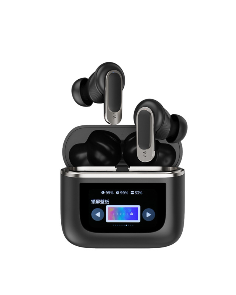 IB-C002 ANC True Wireless Earbuds with Smart Touch Screen & LED Display - JL Chipset Noise Cancelling Headphones
