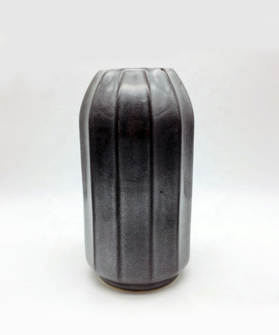 Eco-Friendly Striped Ceramic Origami Art Vase Collection - Image 6