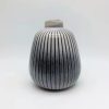 L/Blue Cone Vase - 10.5 X 13 cm