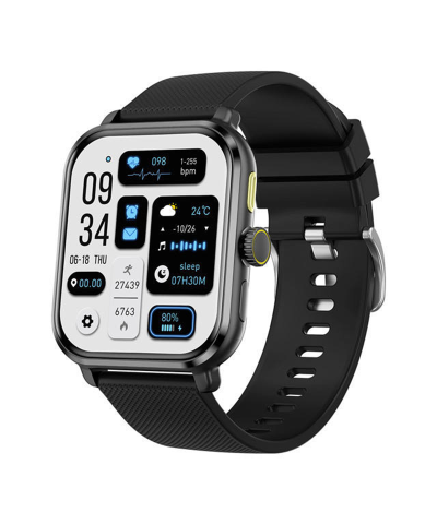 M12 HD Large IPS Smart Watch IP68 Waterproof Sports Fitness Tracker with AI Voice Assistant