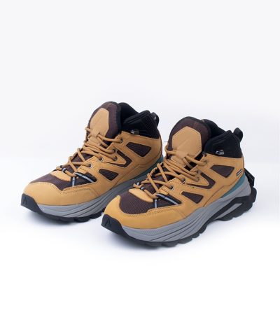 Alternative view of Men's Waterproof Winter Hiking Boots - Cushioned Anti-Slip Leather Outdoor Trekking Shoes
