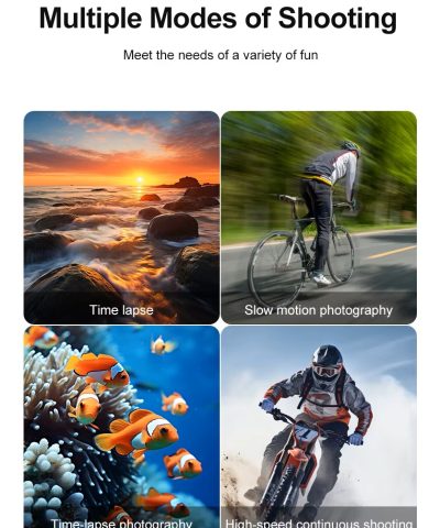 4K 60FPS Waterproof Action Camera with Touch Screen & Wi-Fi for YouTube Vlogging - 170° Wide-Angle - Image 12