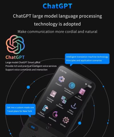 Portable AI Voice Translator - 138 Languages Online & Offline Real-Time Two-Way Wi-Fi Traductor - Image 13