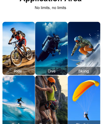 4K 60FPS Waterproof Action Camera with Touch Screen & Wi-Fi for YouTube Vlogging - 170° Wide-Angle - Image 13