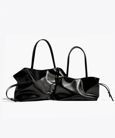 Tory Burch Small Ella Natuura™ Drawstring Tote in Black - Image 5