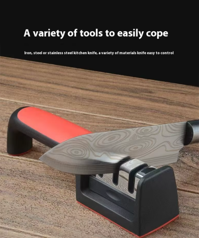 4-in-1 Manual Knife Sharpener | For Knives & Scissors, Dishwasher Safe
