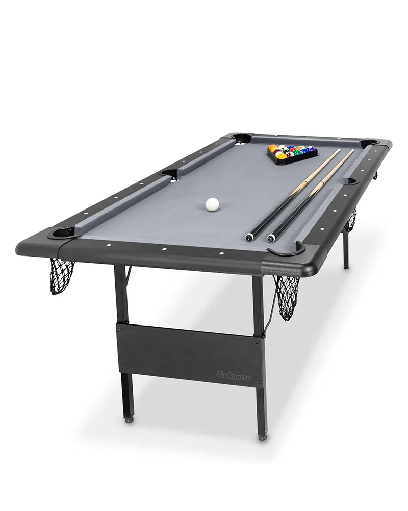 6 ft Foldable Pool Tables - Portable Billiards Tables with Accessories