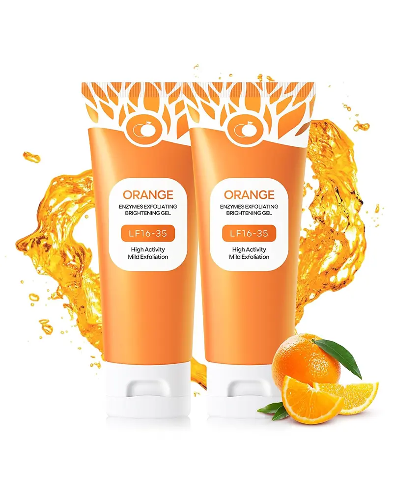 Orange Exfoliating Gel Cleanser - 50g, With Vitamin C