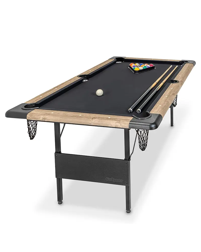 6 ft Foldable Pool Tables - Portable Billiards Tables with Accessories