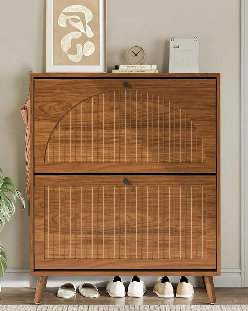 Rustic Shoe Storage Cabinet