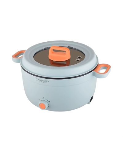 3.9L Multifunction Electric Cooker with Steamer - 1000W Stainless Steel Pot for 3-4 People