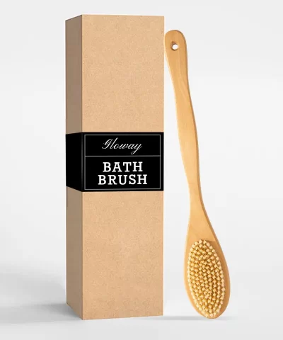 Natural Boar Bristle Body Brush - Exfoliating & Cellulite Care