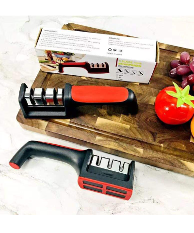4-in-1 Manual Knife Sharpener | For Knives & Scissors, Dishwasher Safe - Image 8