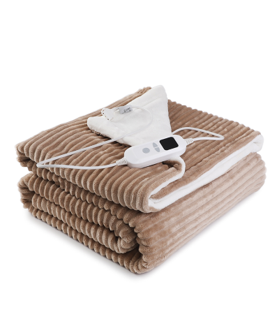 Rabbit Fur Heated Blanket - Ultra Soft, Carbon Fiber Heating