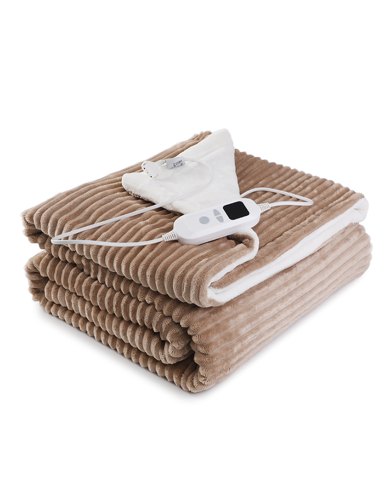 Rabbit Fur Heated Blanket - Ultra Soft, Carbon Fiber Heating