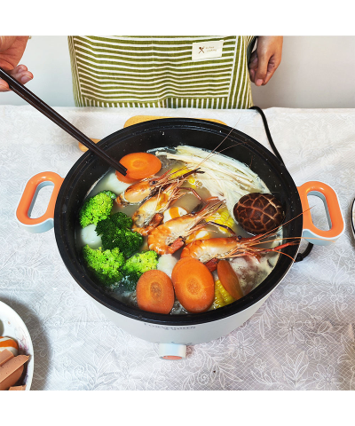 3.9L Multifunction Electric Cooker with Steamer - 1000W Stainless Steel Pot for 3-4 People - Image 5