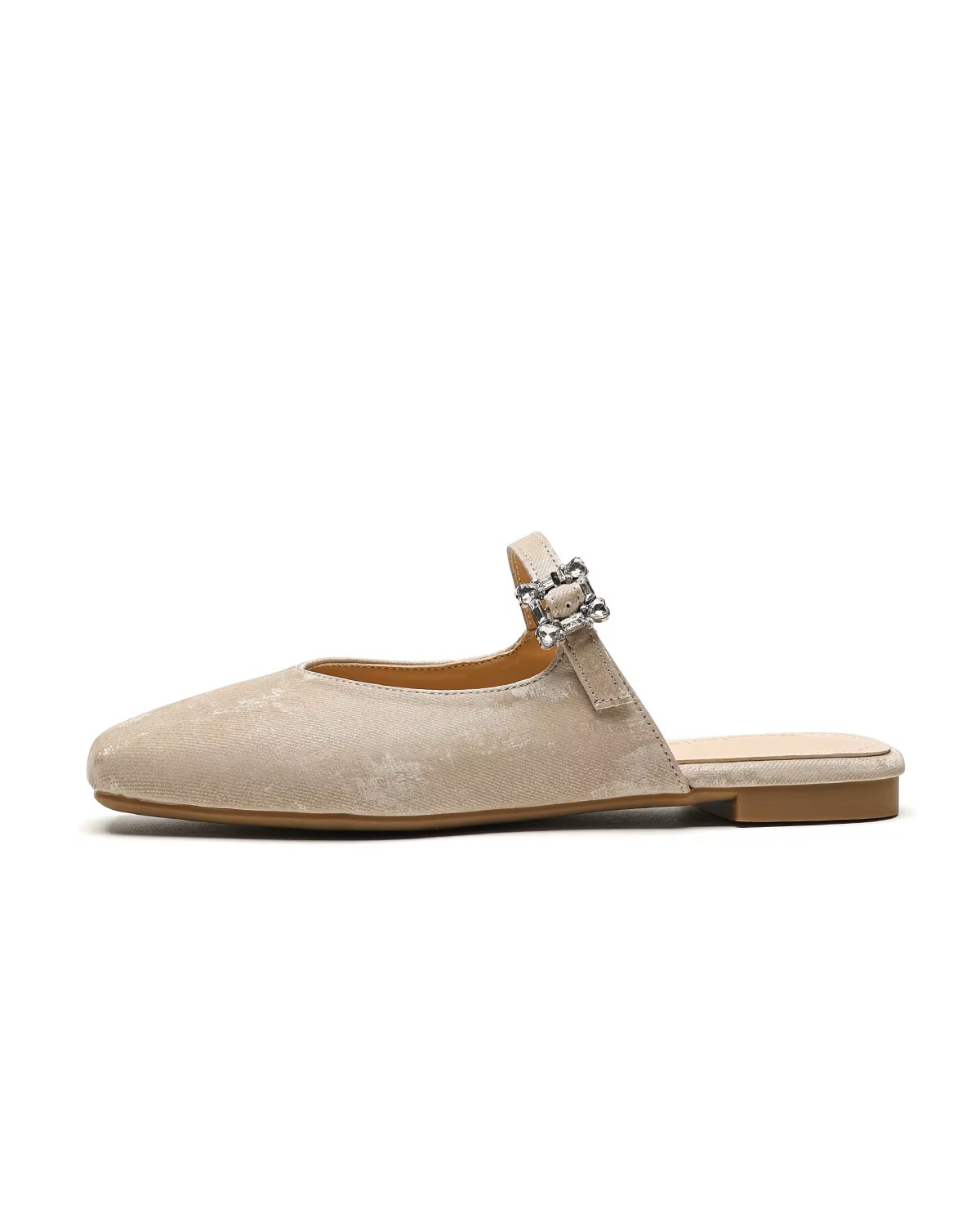Women's Square Toe Flip Flops | French Style Satin Slip-On Shoes for Spring & Summer