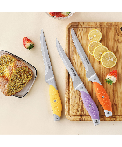 3-Piece Boning Knife Set | 6-Inch Stainless Steel Fillet Knives